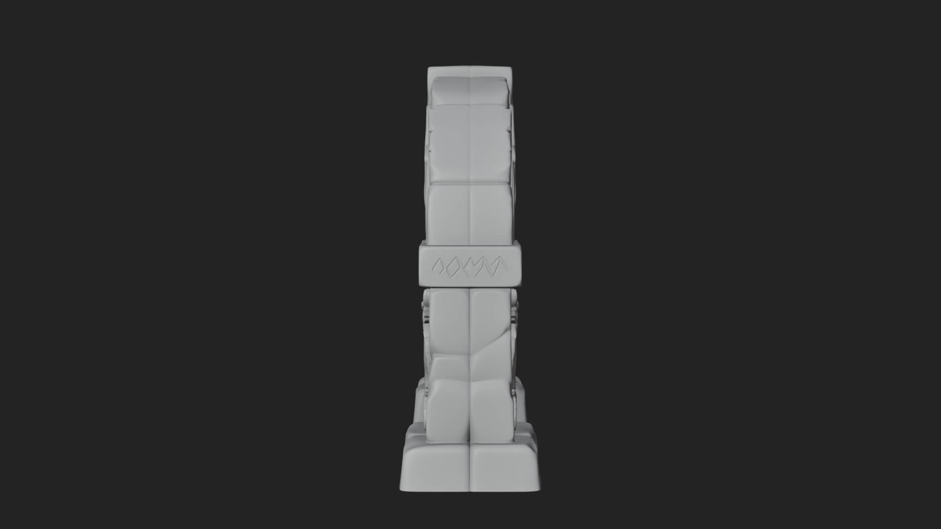Rune Stone Arch Design 8 3D Print Model 3D Model