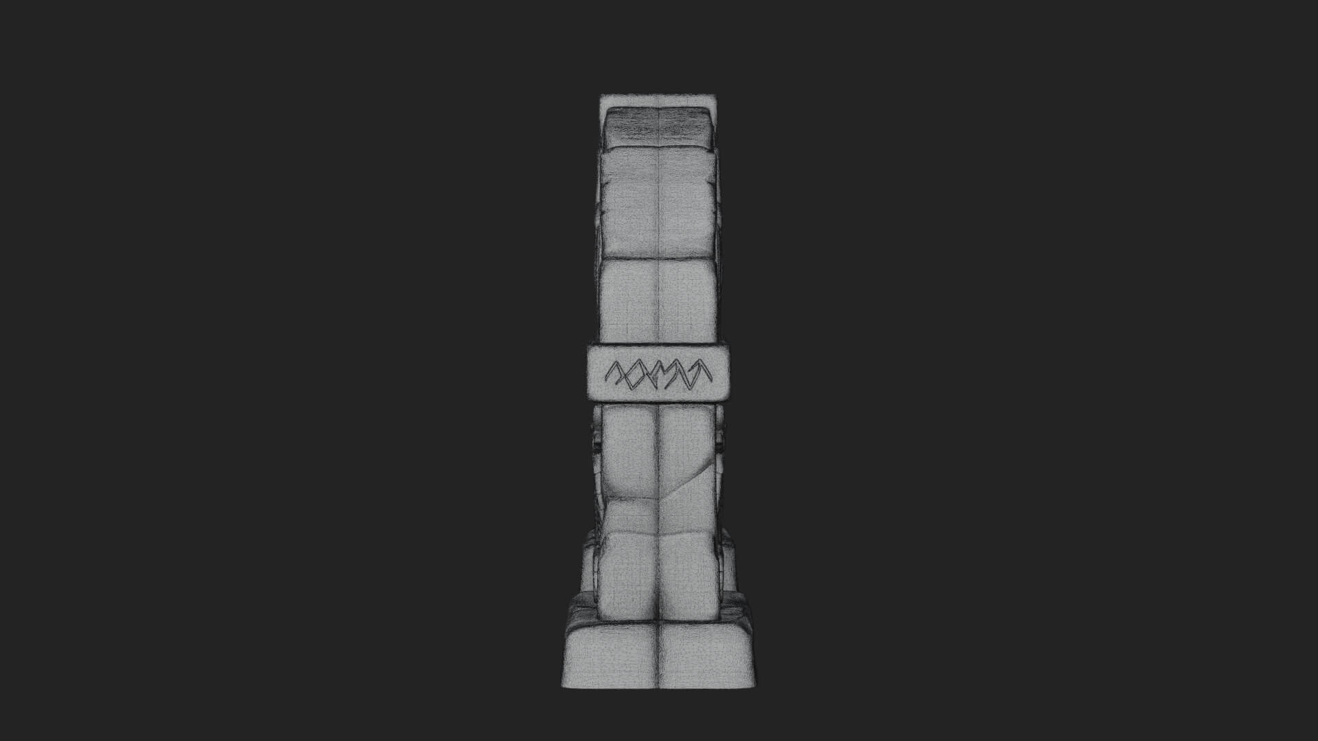 Rune Stone Arch Design 8 3D Print Model 3D Model