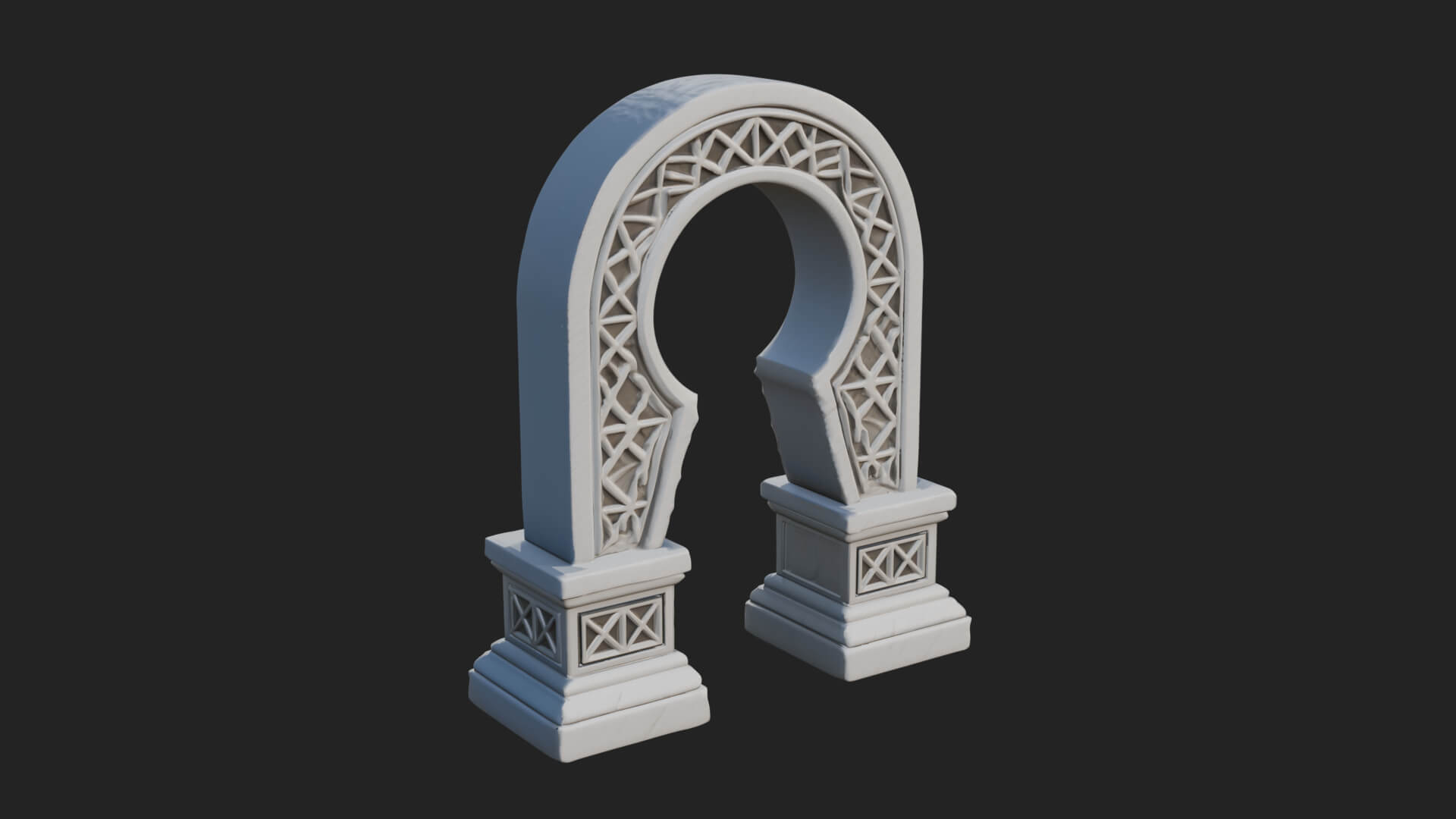 Rune Stone Arch Design 9 3D Print Model 3D Model