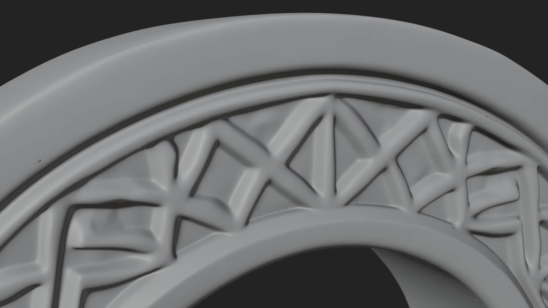 Rune Stone Arch Design 9 3D Print Model 3D Model