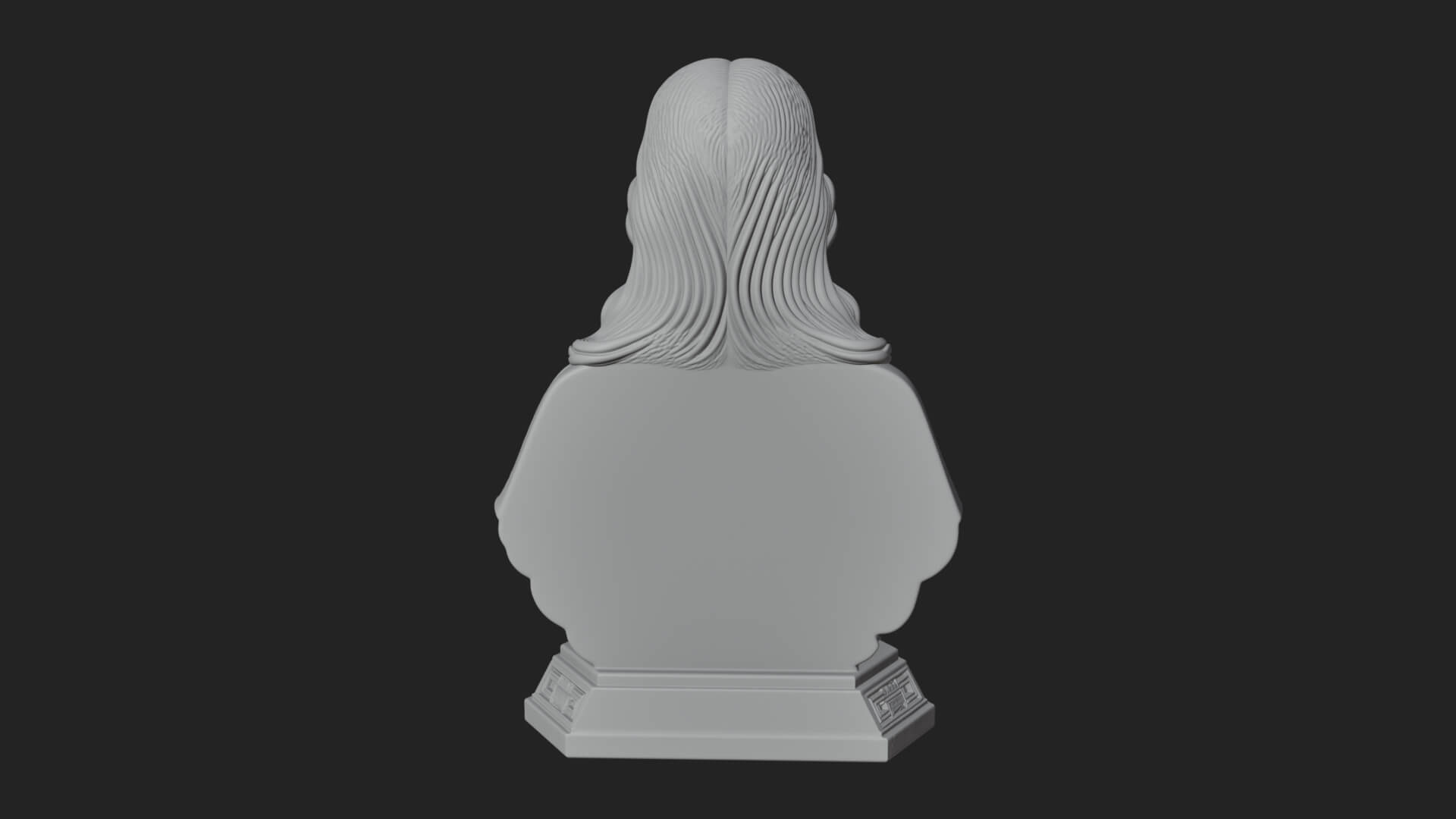 Sacred Heart Christ Bust Statue Design 5 3D Print Model 3D Model