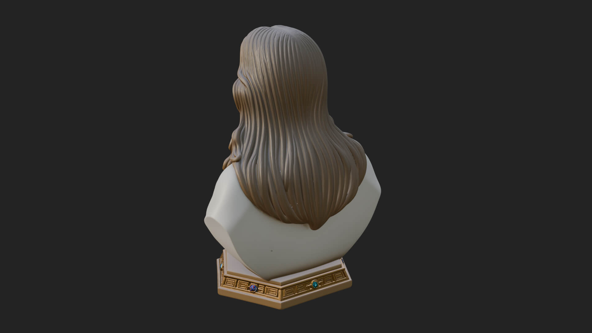 Sacred Heart Christ Bust Statue Design 7 3D Print Model 3D Model