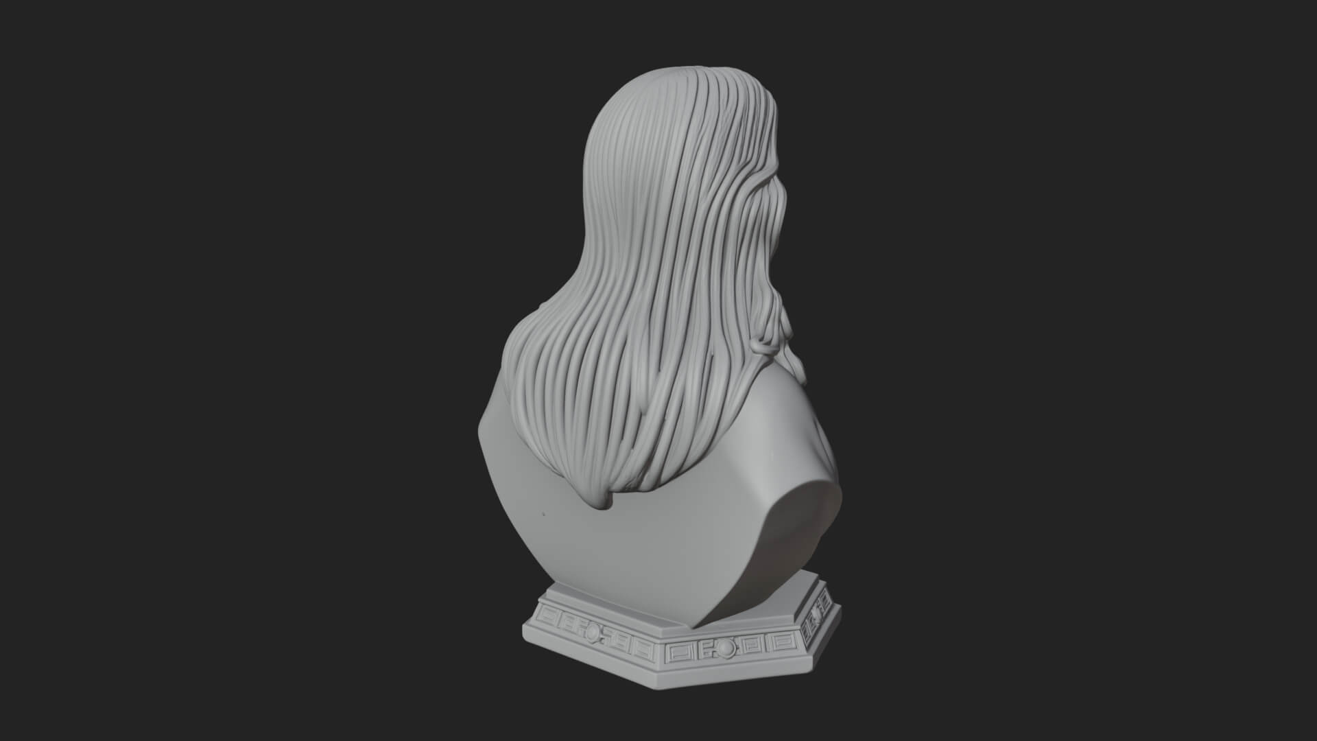 Sacred Heart Christ Bust Statue Design 7 3D Print Model 3D Model