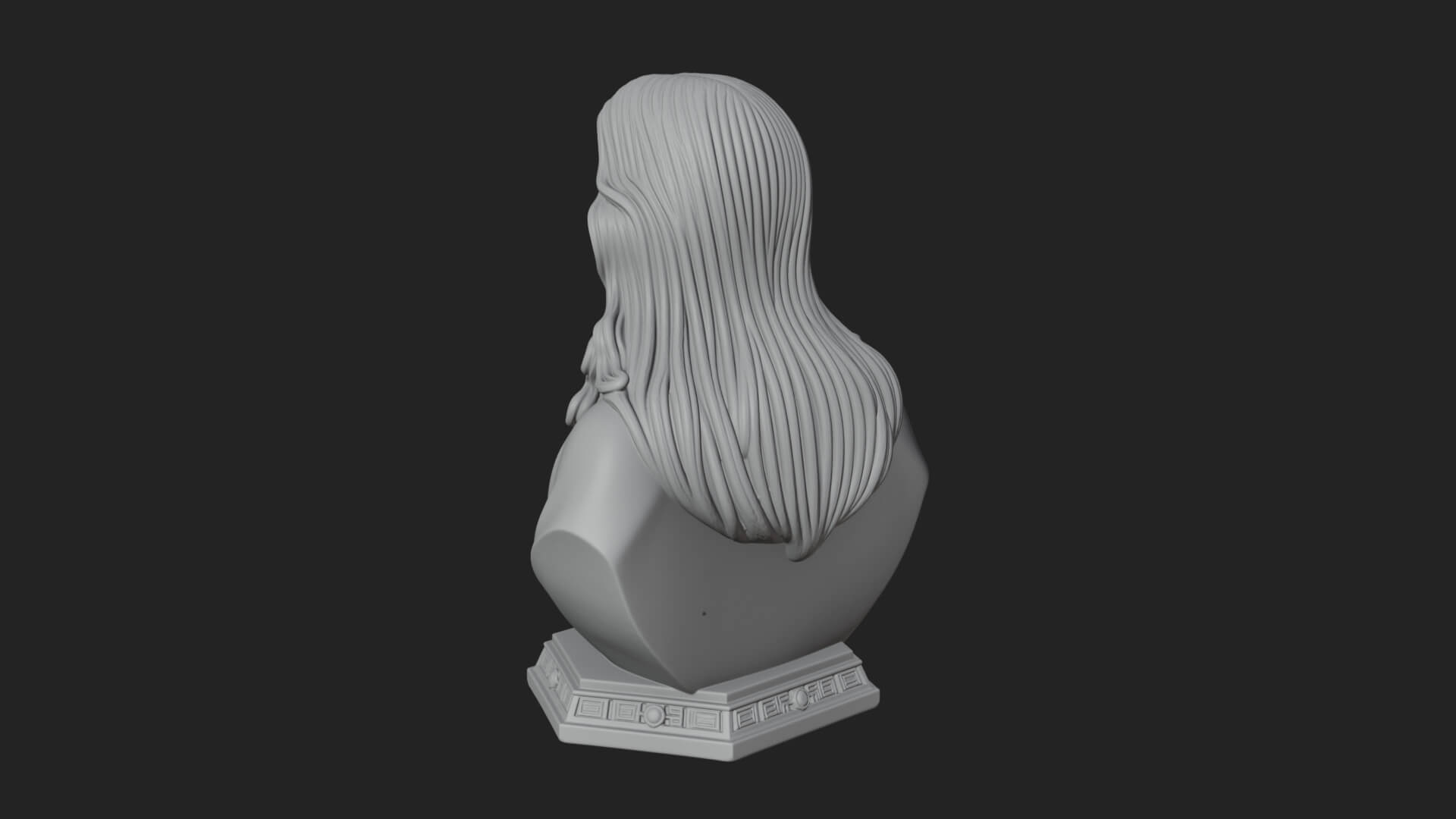 Sacred Heart Christ Bust Statue Design 7 3D Print Model 3D Model