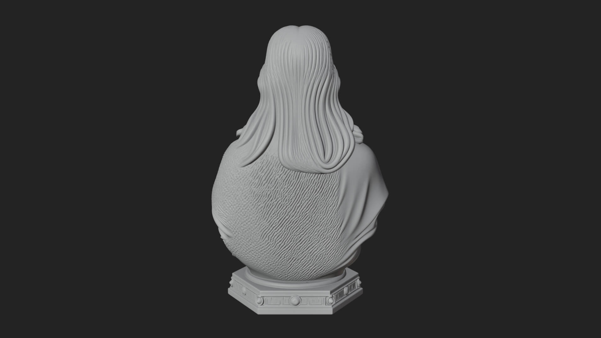 Sacred Heart Christ Bust Statue Design 8 3D Print Model 3D Model