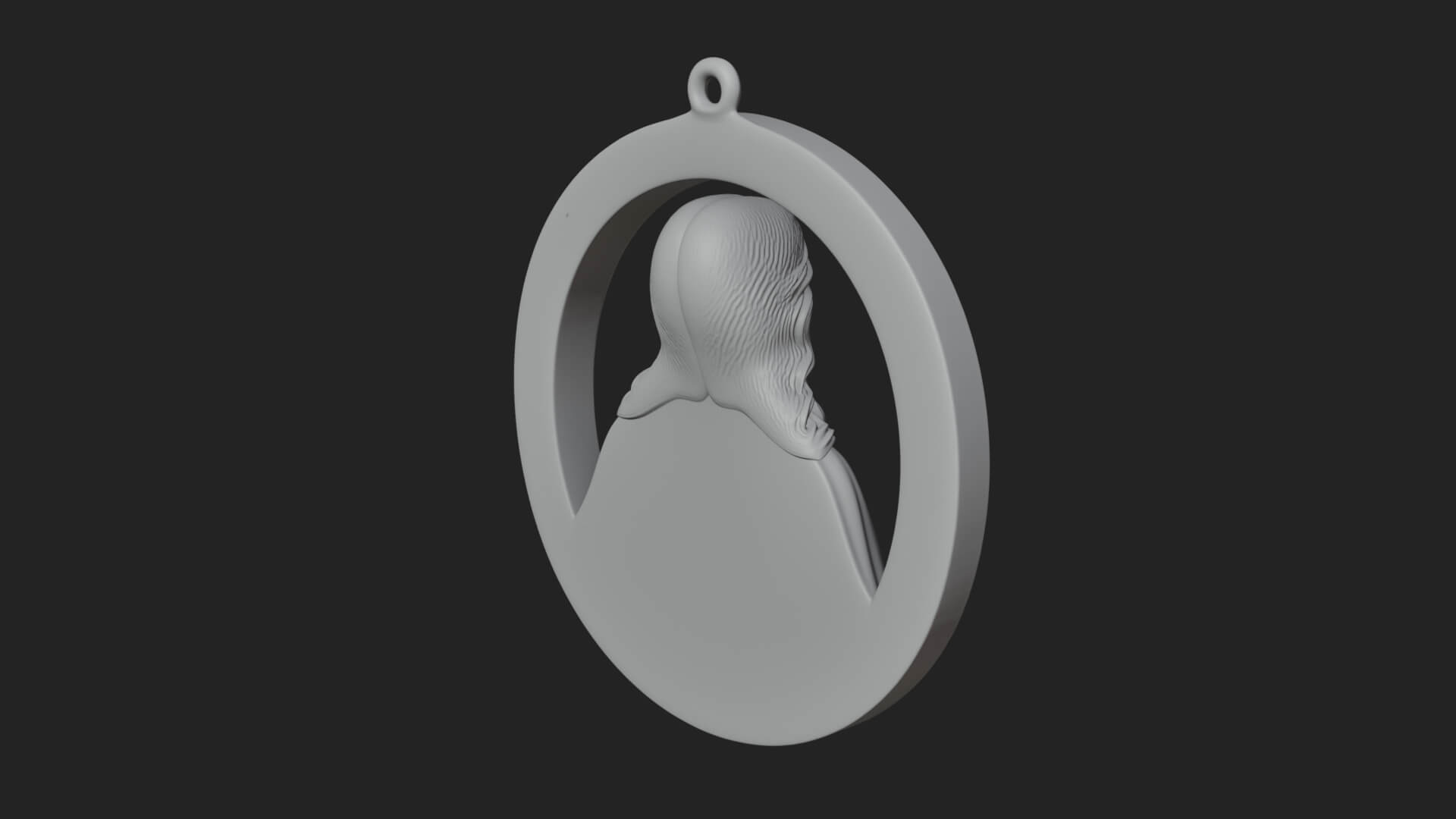 Sacred Heart Oval Relief Plaque Design 1 3D Print Model 3D Model