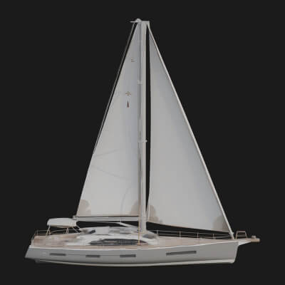 Sailing Yacht Model Design 1 3D Print Model