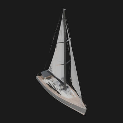 Sailing Yacht Model Design 3 3D Print Model