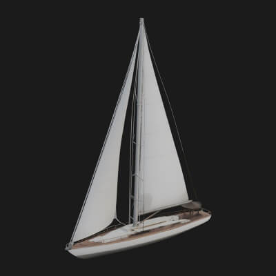 Sailing Yacht Model Design 4 3D Print Model