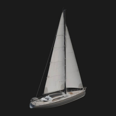 Sailing Yacht Model Design 5 3D Print Model