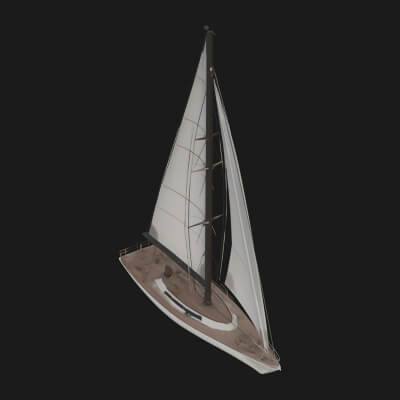 Sailing Yacht Model Design 7 3D Print Model