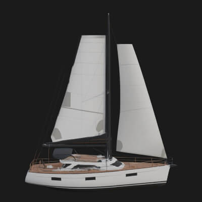 Sailing Yacht Model Design 8 3D Print Model