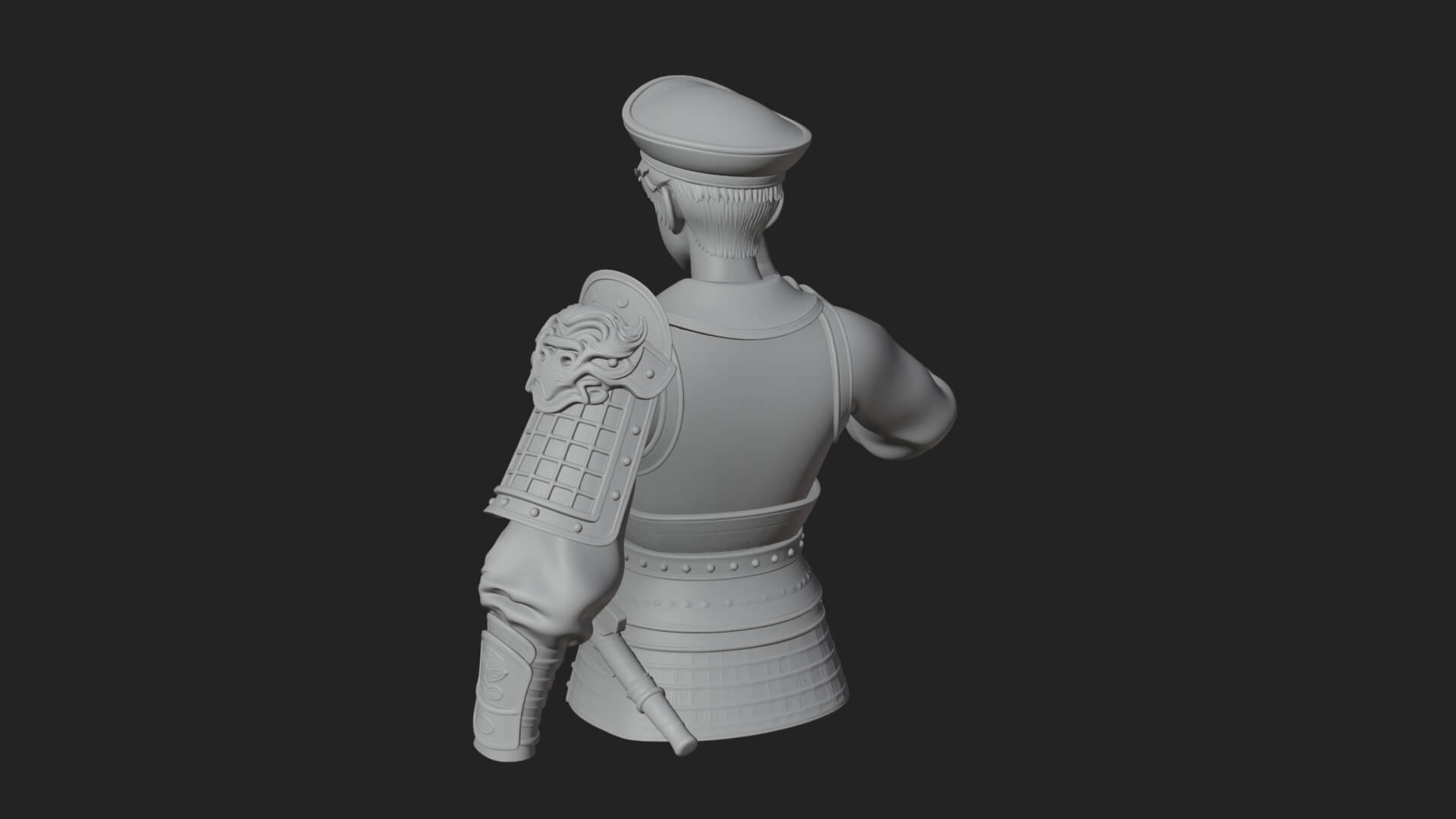 Sailor Cap Boy Statue Design 1 3D Print Model 3D Model
