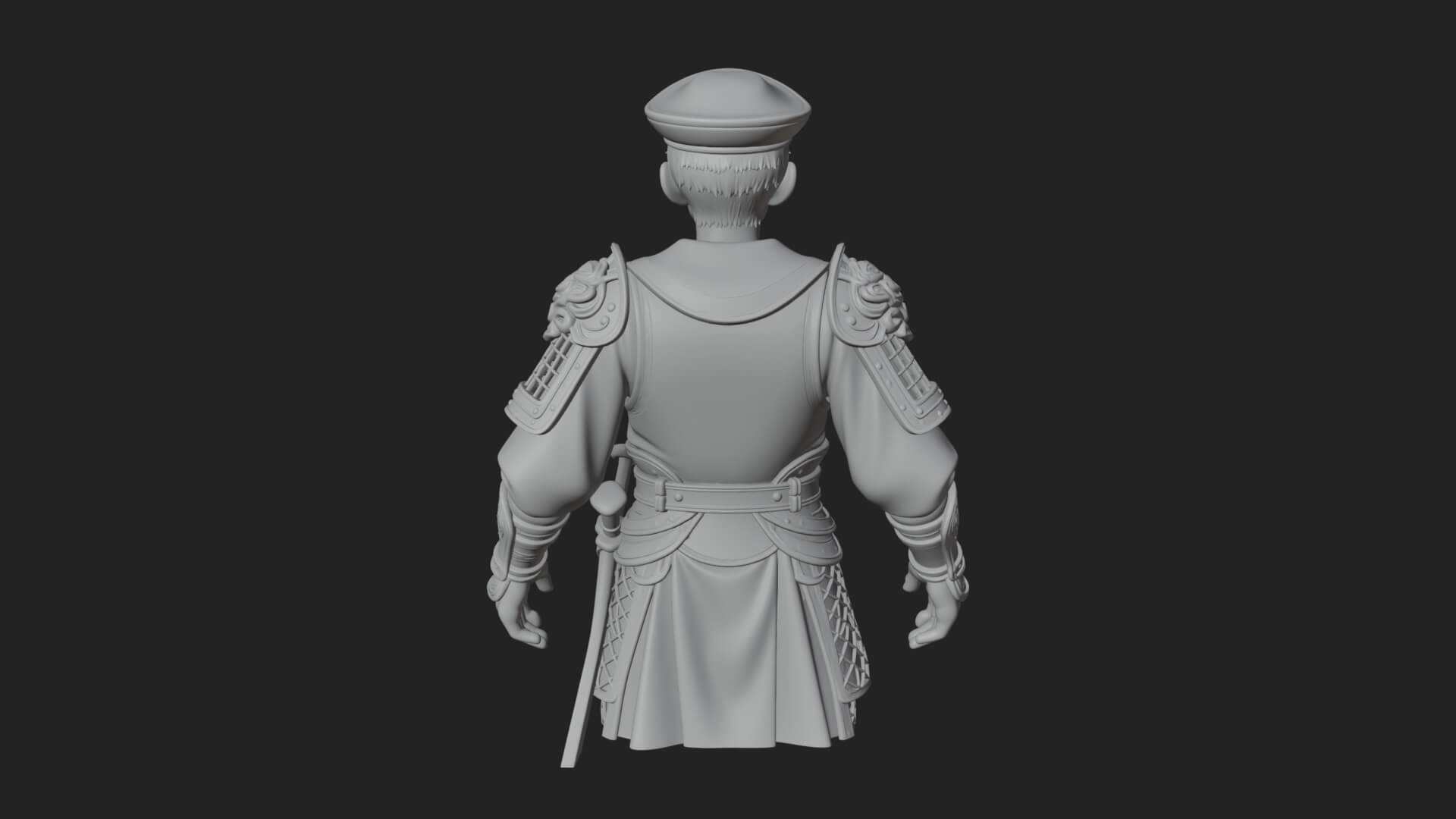 Sailor Cap Boy Statue Design 3 3D Print Model 3D Model