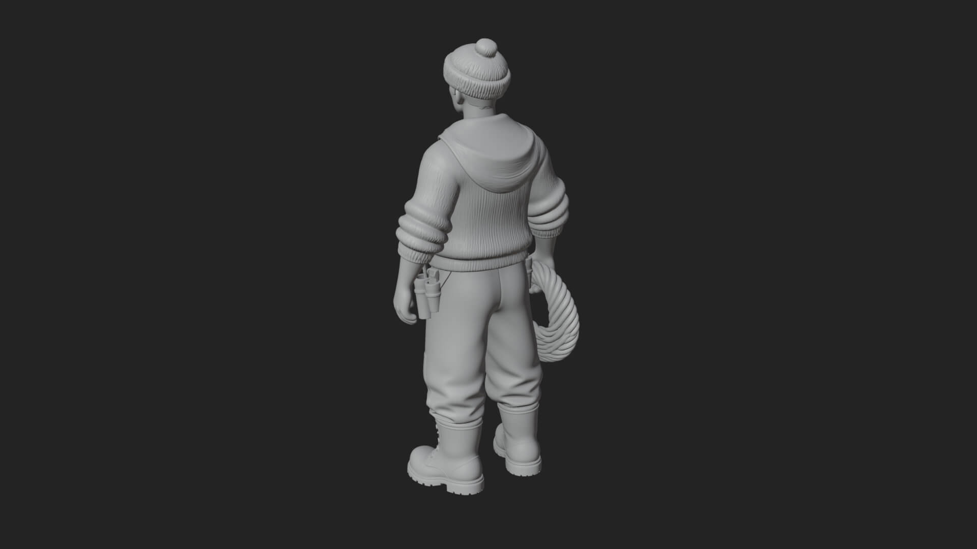 Sailor Man Statue Design 4 3D Print Model 3D Model