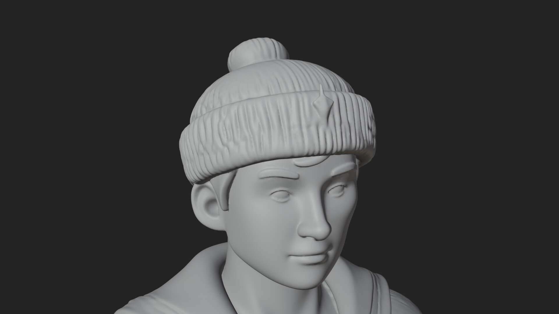 Sailor Man Statue Design 4 3D Print Model 3D Model