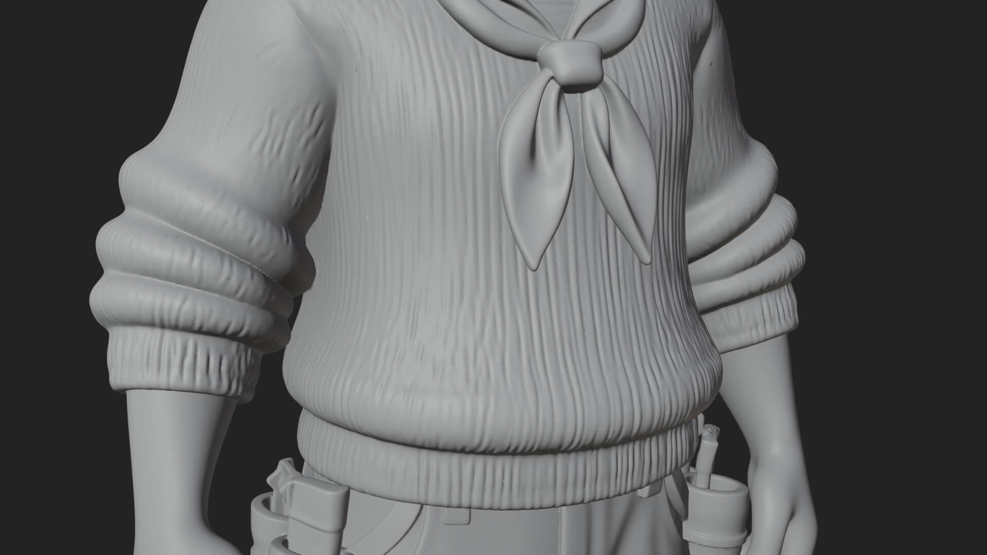 Sailor Man Statue Design 4 3D Print Model 3D Model