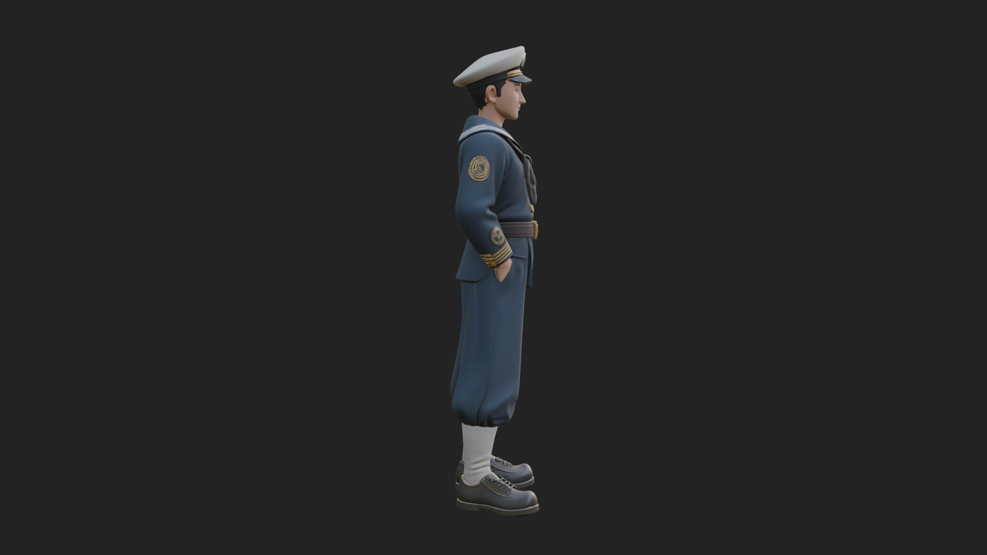 Sailor Man Statue Design 5 3D Print Model 3D Model