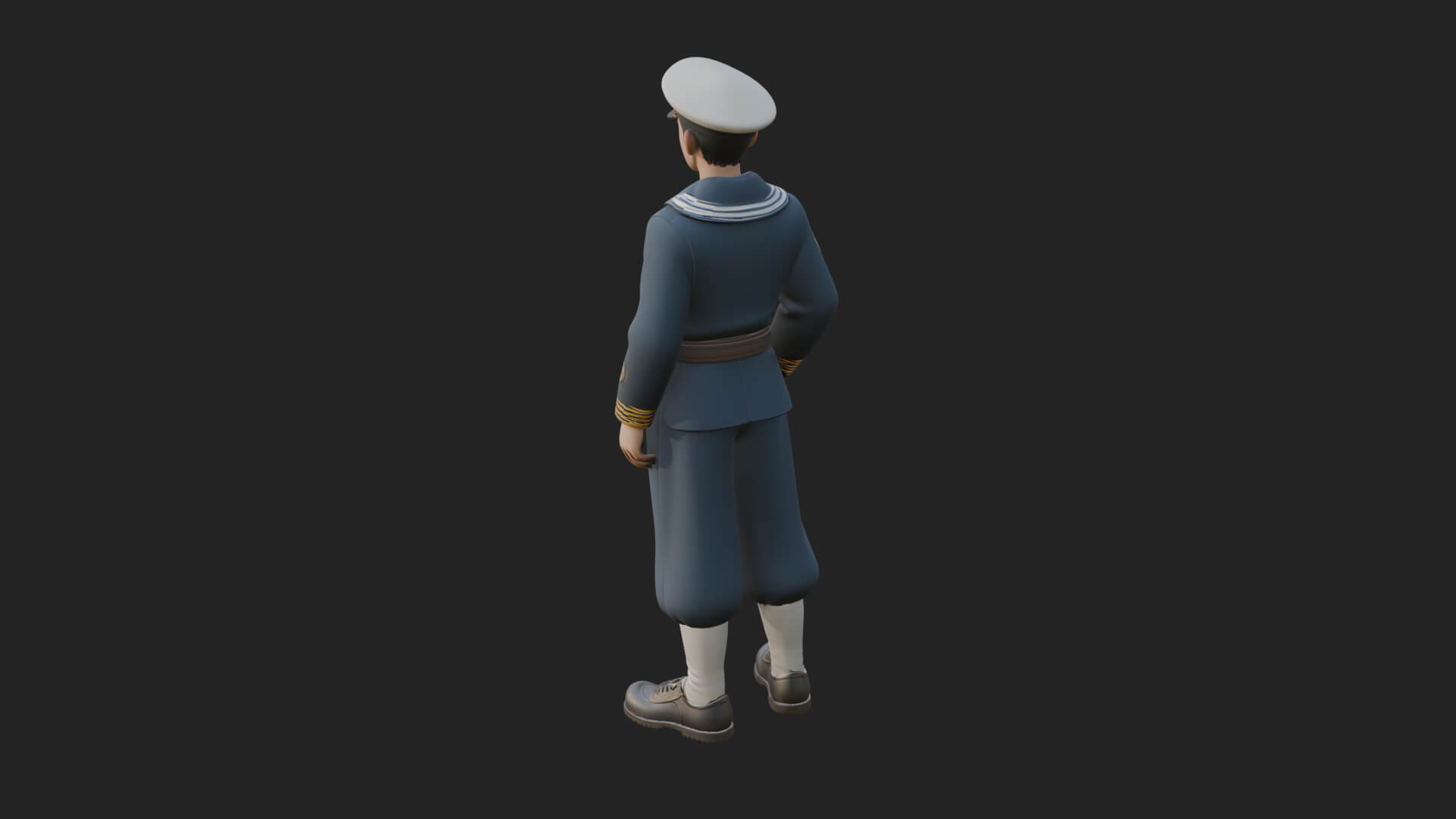 Sailor Man Statue Design 5 3D Print Model 3D Model