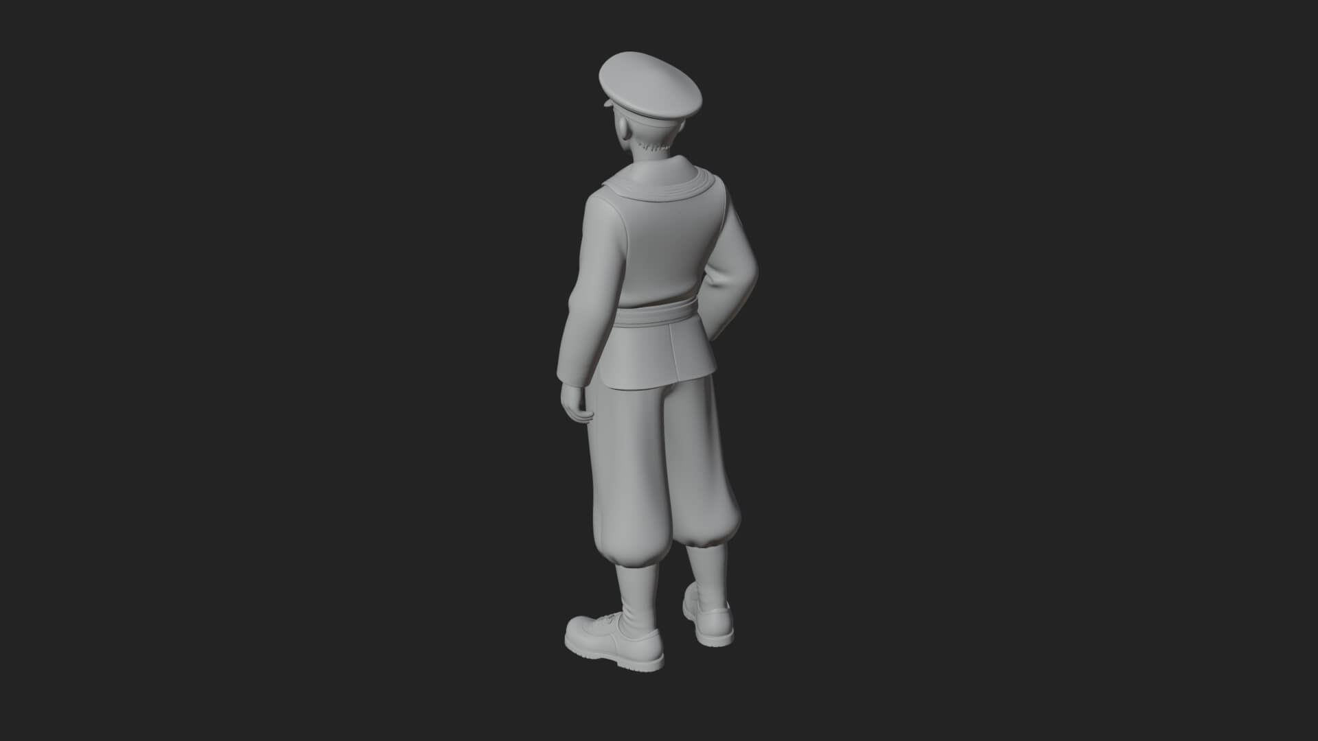 Sailor Man Statue Design 5 3D Print Model 3D Model