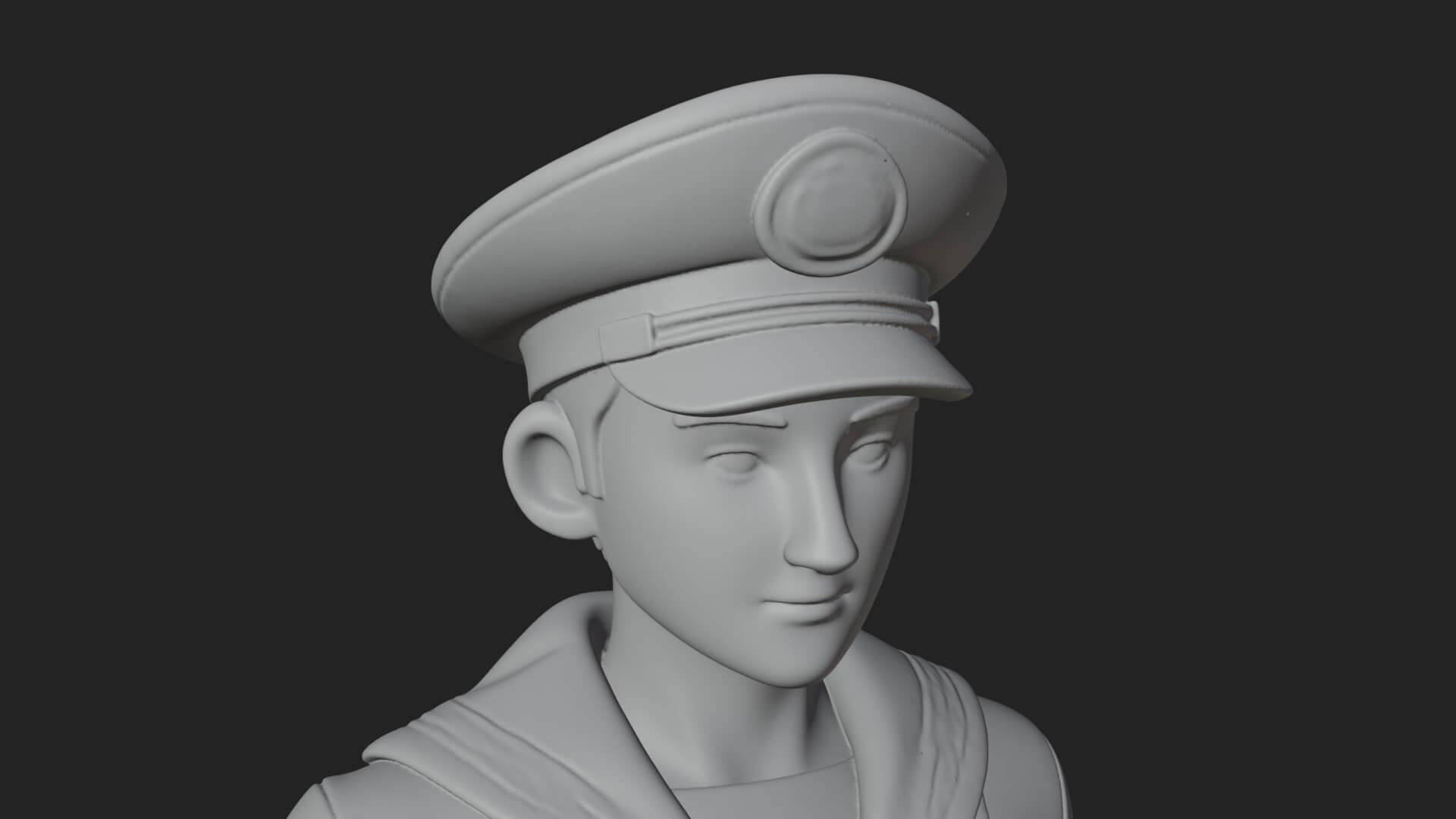 Sailor Man Statue Design 5 3D Print Model 3D Model