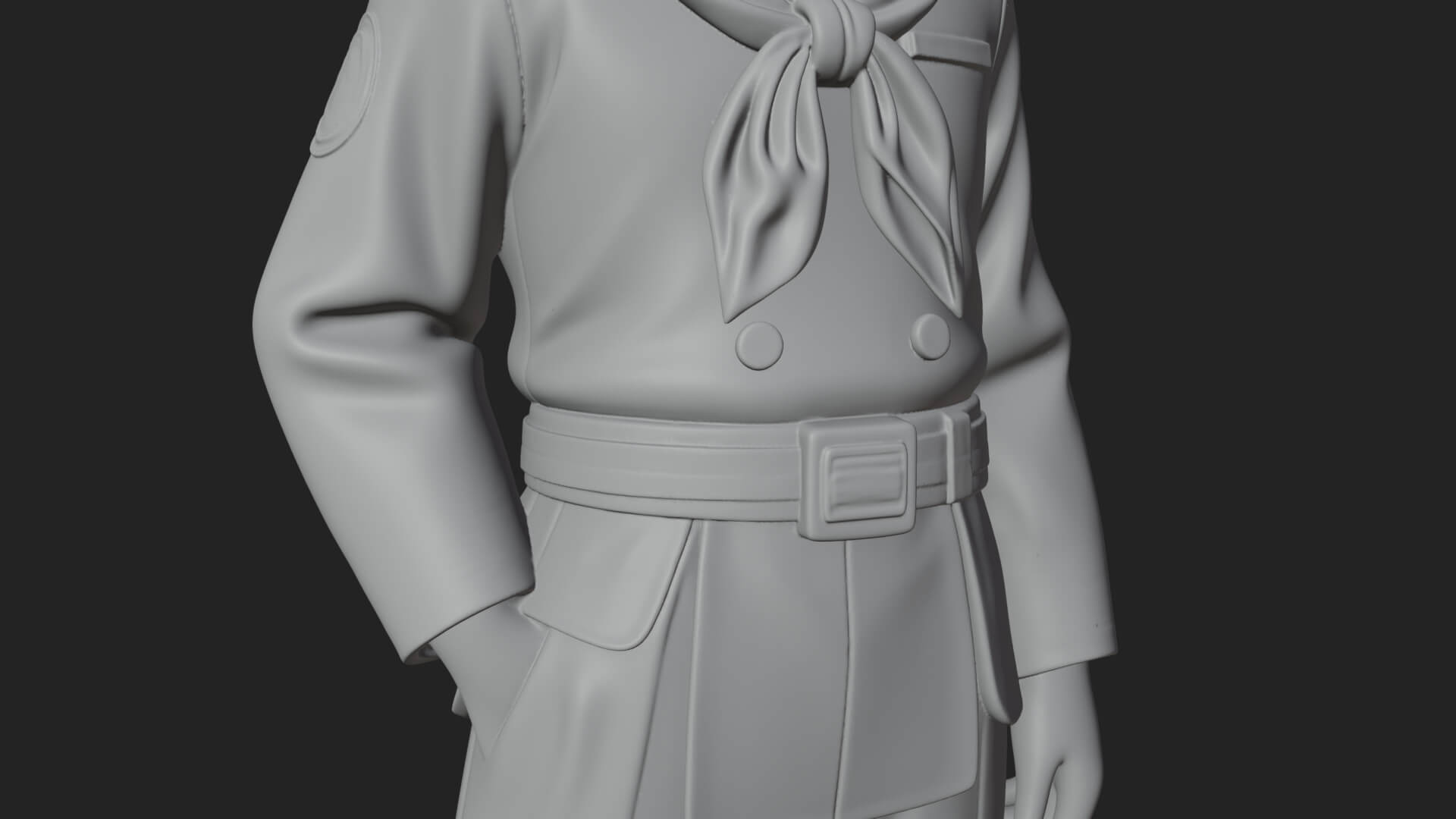 Sailor Man Statue Design 5 3D Print Model 3D Model