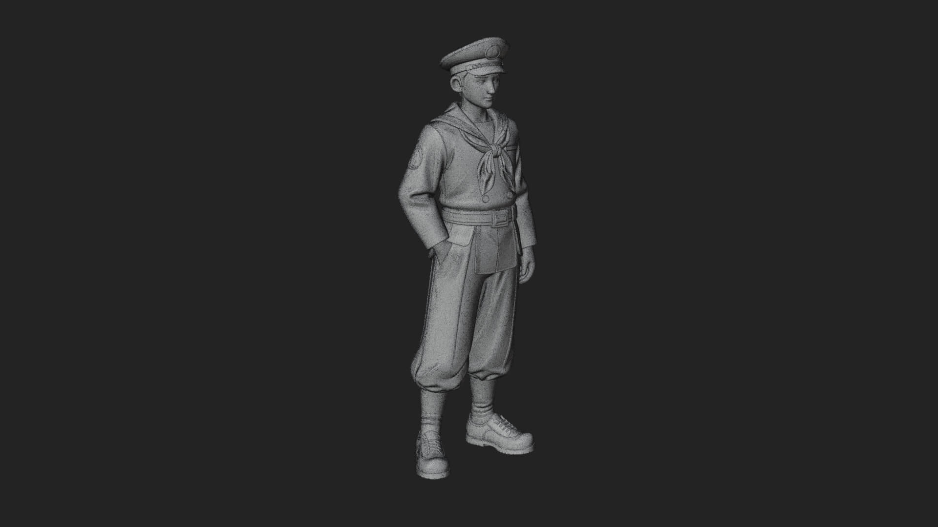 Sailor Man Statue Design 5 3D Print Model 3D Model