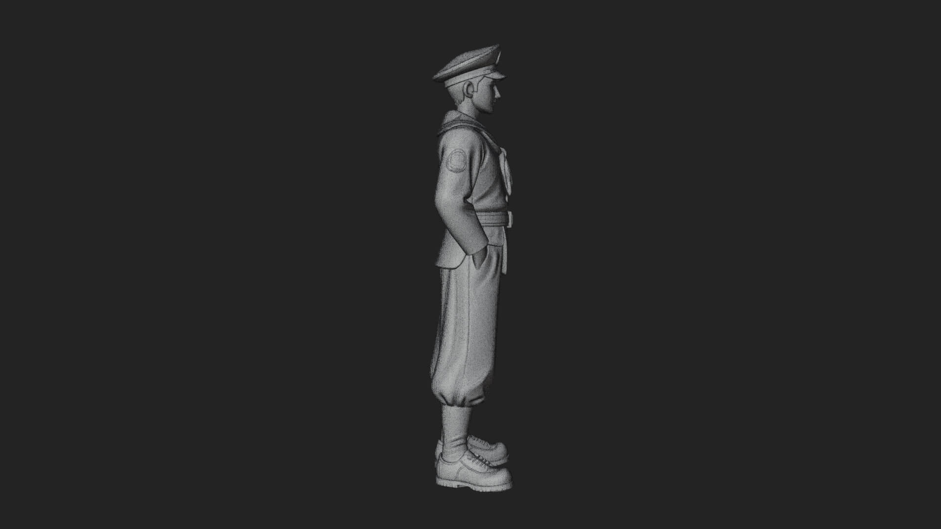 Sailor Man Statue Design 5 3D Print Model 3D Model