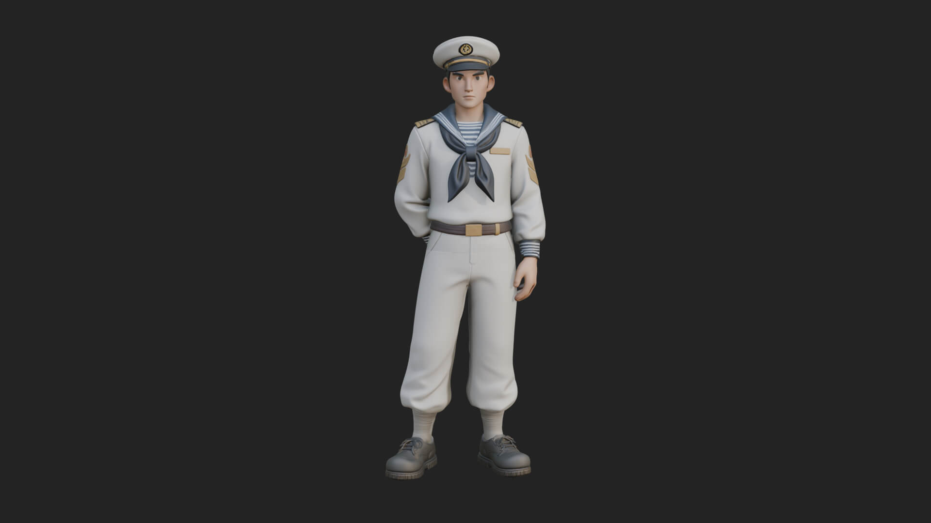Sailor Man Statue Design 6 3D Print Model 3D Model