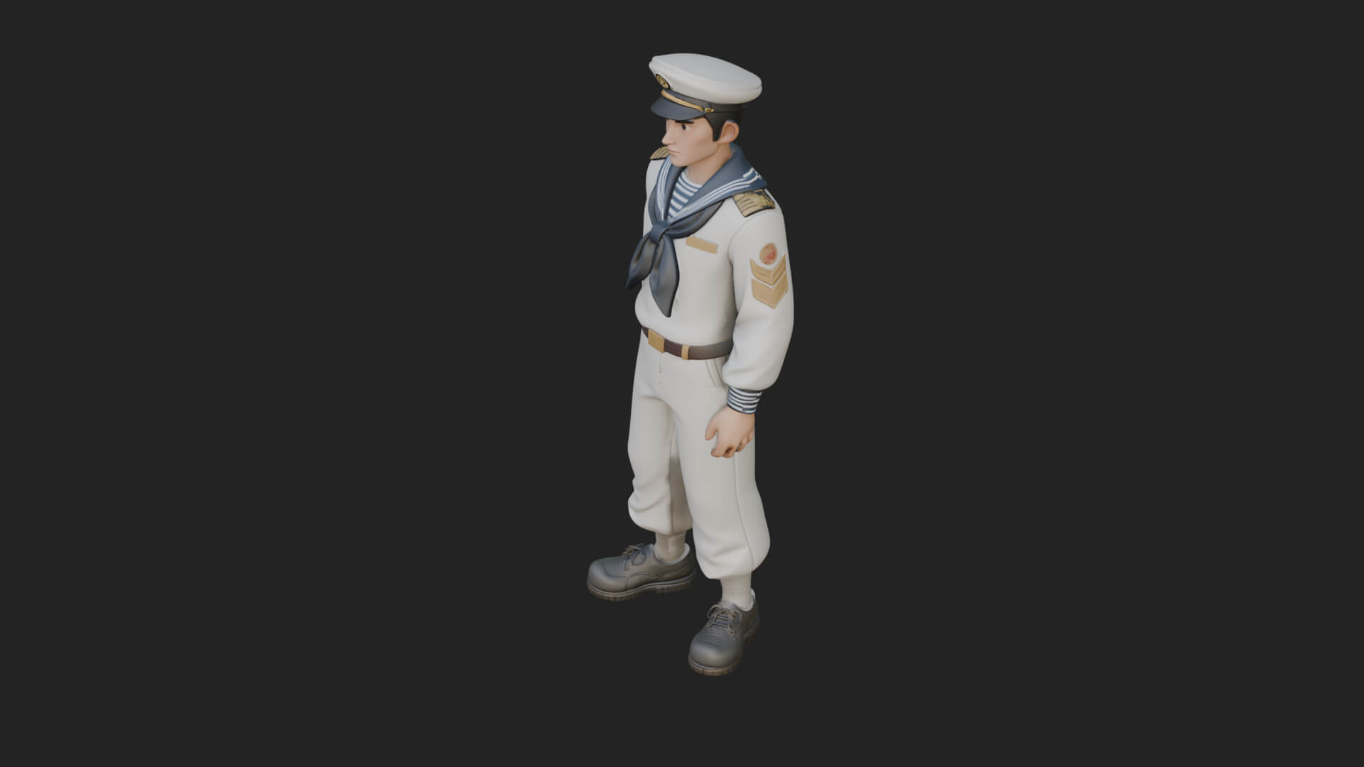 Sailor Man Statue Design 6 3D Print Model 3D Model