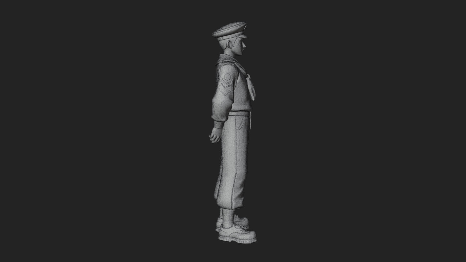 Sailor Man Statue Design 6 3D Print Model 3D Model