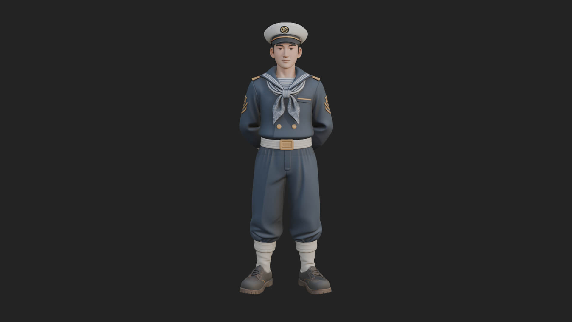 Sailor Man Statue Design 7 3D Print Model 3D Model
