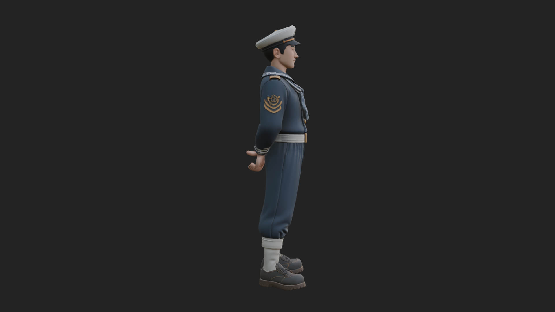 Sailor Man Statue Design 7 3D Print Model 3D Model