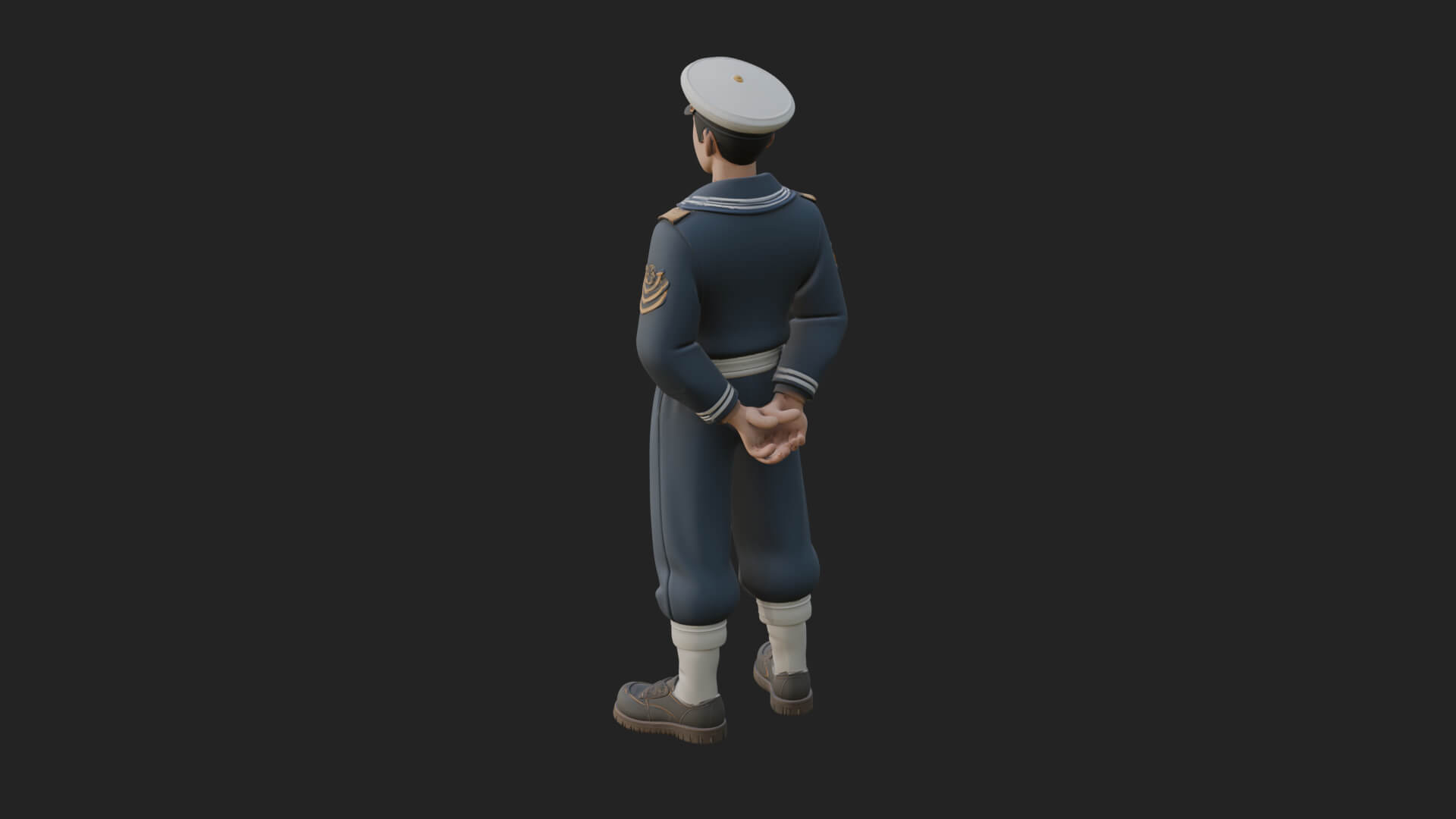 Sailor Man Statue Design 7 3D Print Model 3D Model