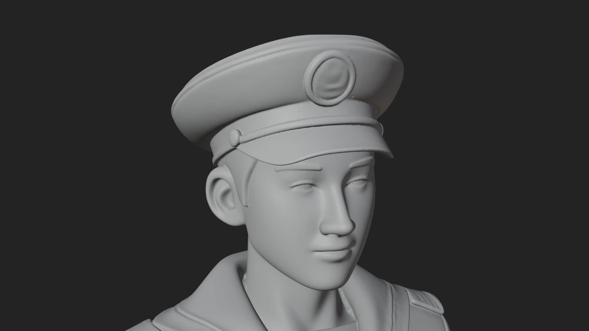 Sailor Man Statue Design 7 3D Print Model 3D Model