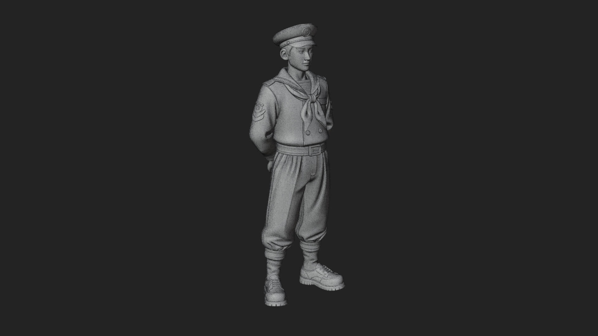 Sailor Man Statue Design 7 3D Print Model 3D Model