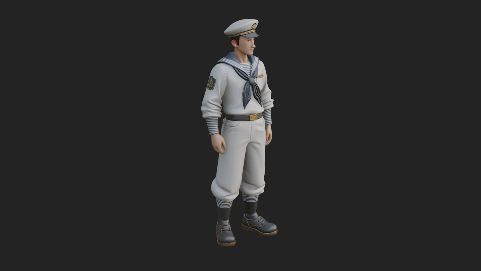 Sailor Man Statue Design 8 3D Print Model 3D Model
