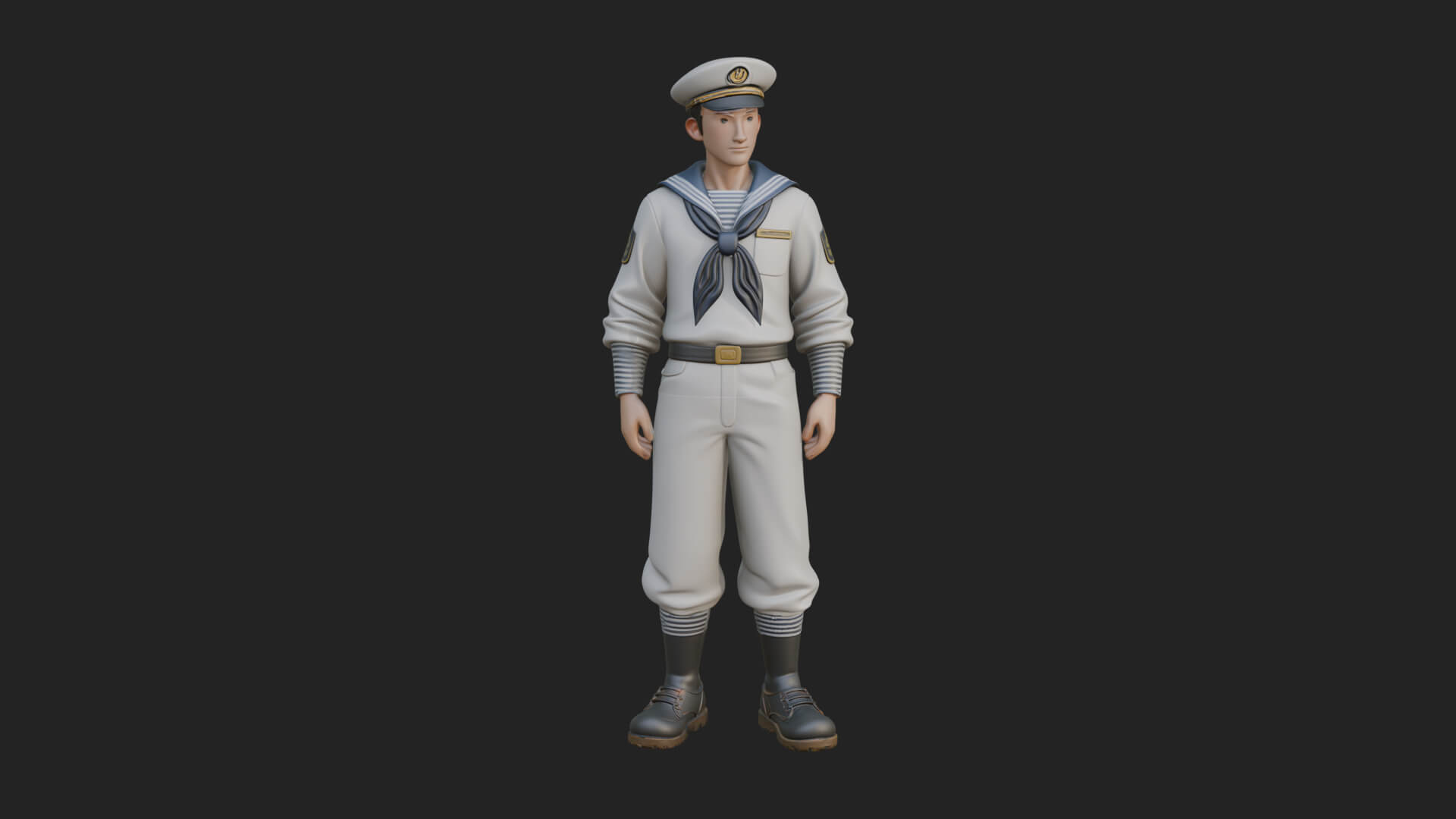 Sailor Man Statue Design 8 3D Print Model 3D Model