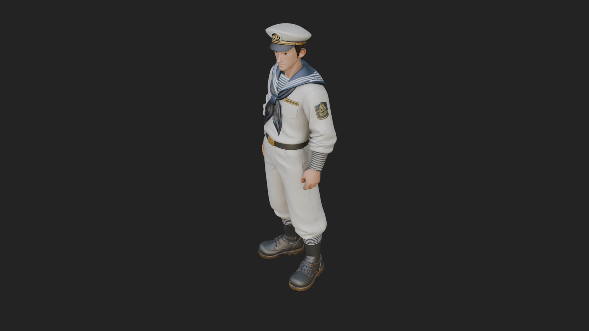Sailor Man Statue Design 8 3D Print Model 3D Model