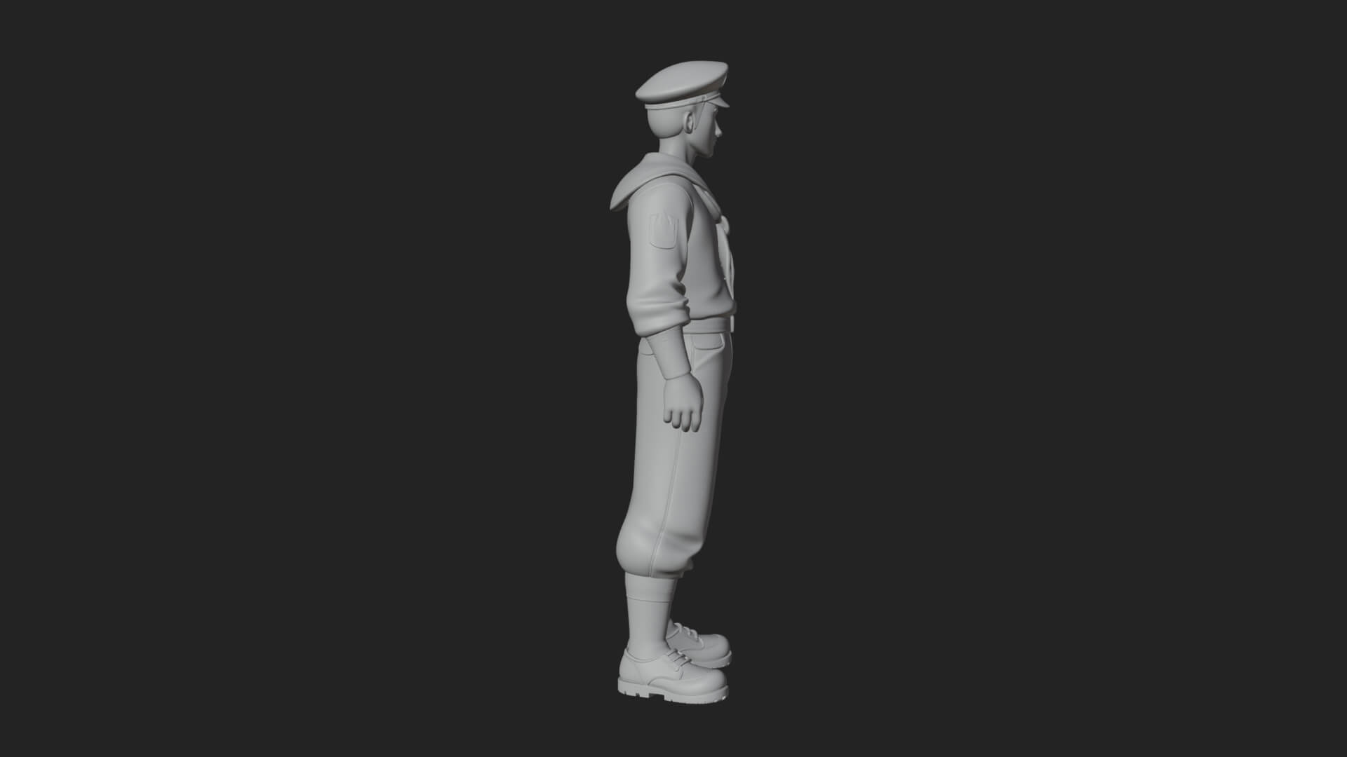 Sailor Man Statue Design 8 3D Print Model 3D Model