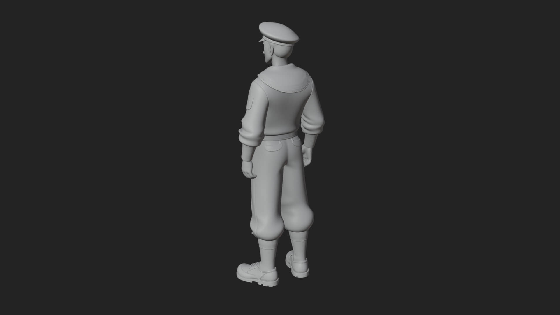 Sailor Man Statue Design 8 3D Print Model 3D Model