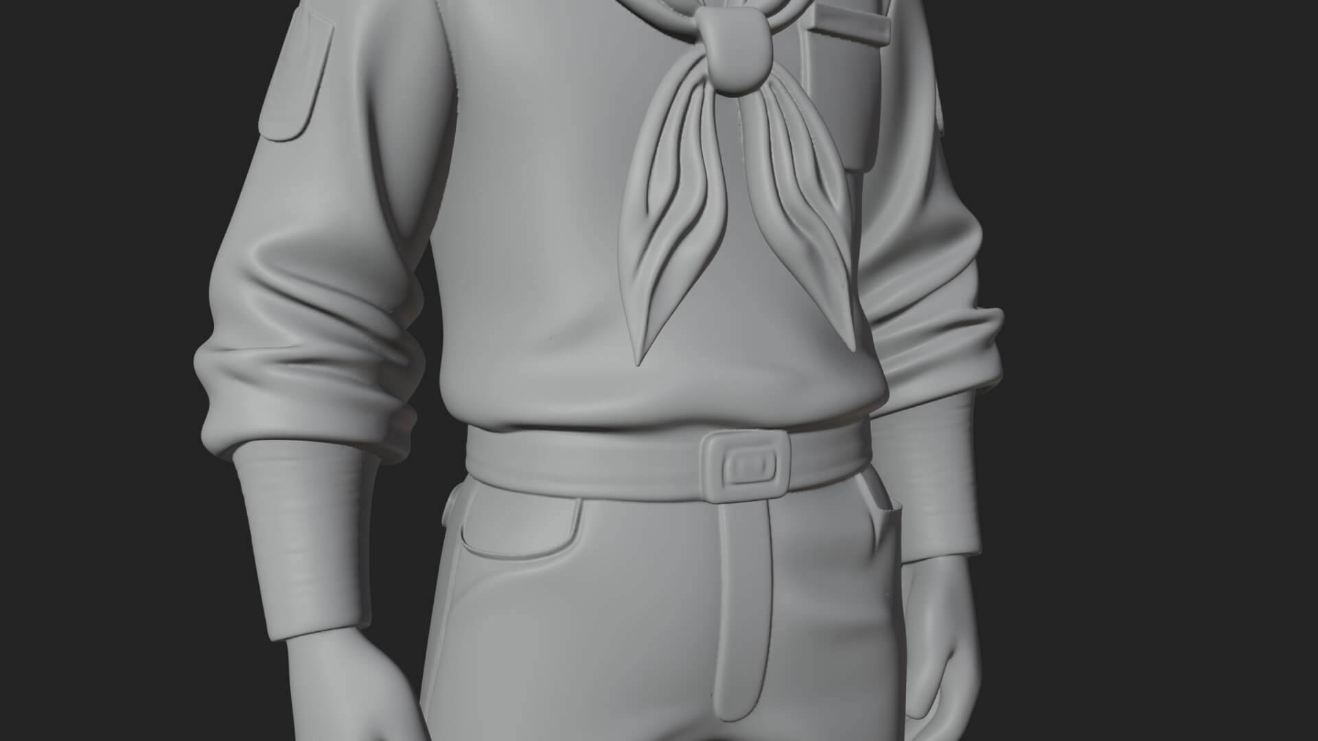 Sailor Man Statue Design 8 3D Print Model 3D Model