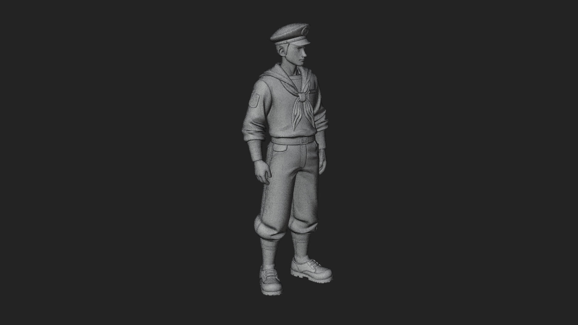 Sailor Man Statue Design 8 3D Print Model 3D Model