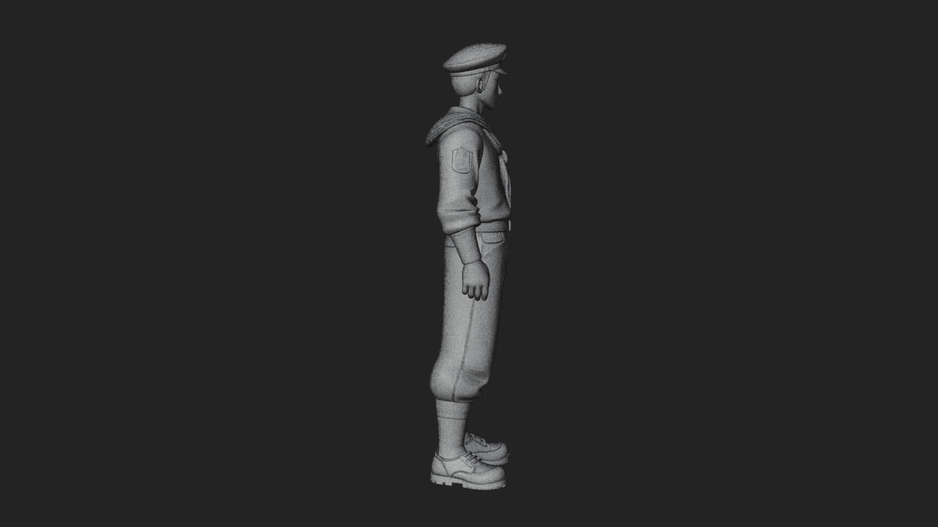 Sailor Man Statue Design 8 3D Print Model 3D Model