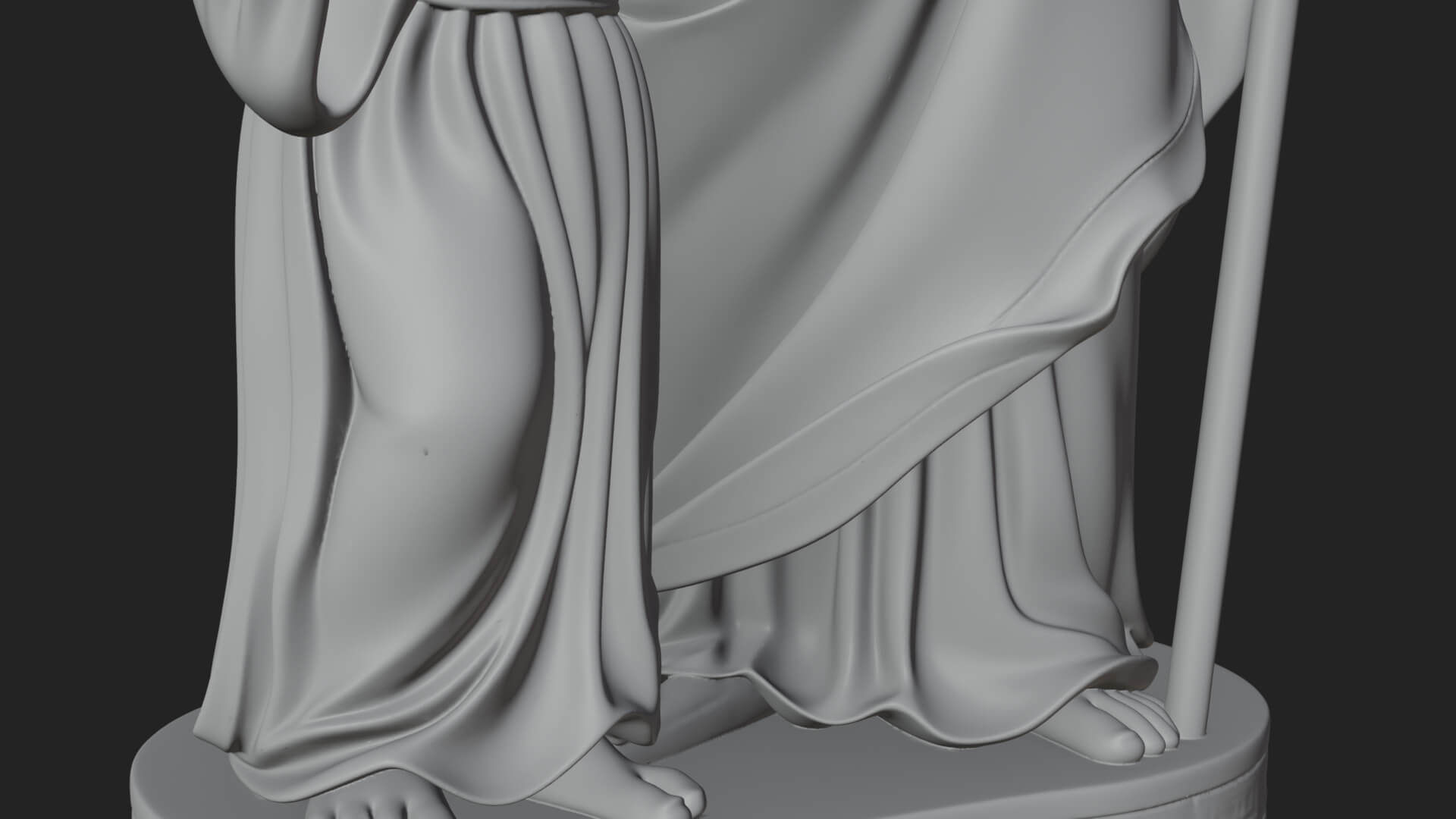 Saint Joseph with Child Statue Design 2 3D Print Model 3D Model