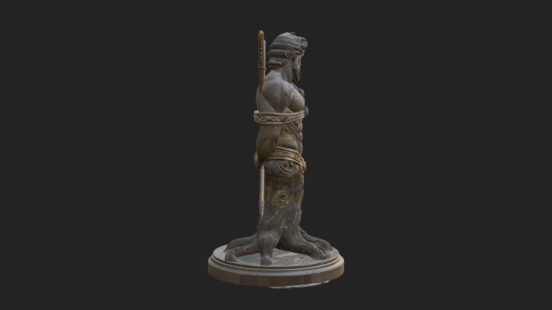 Saint Sebastian With Arrows Statue Design 1 3D Print Model 3D Model