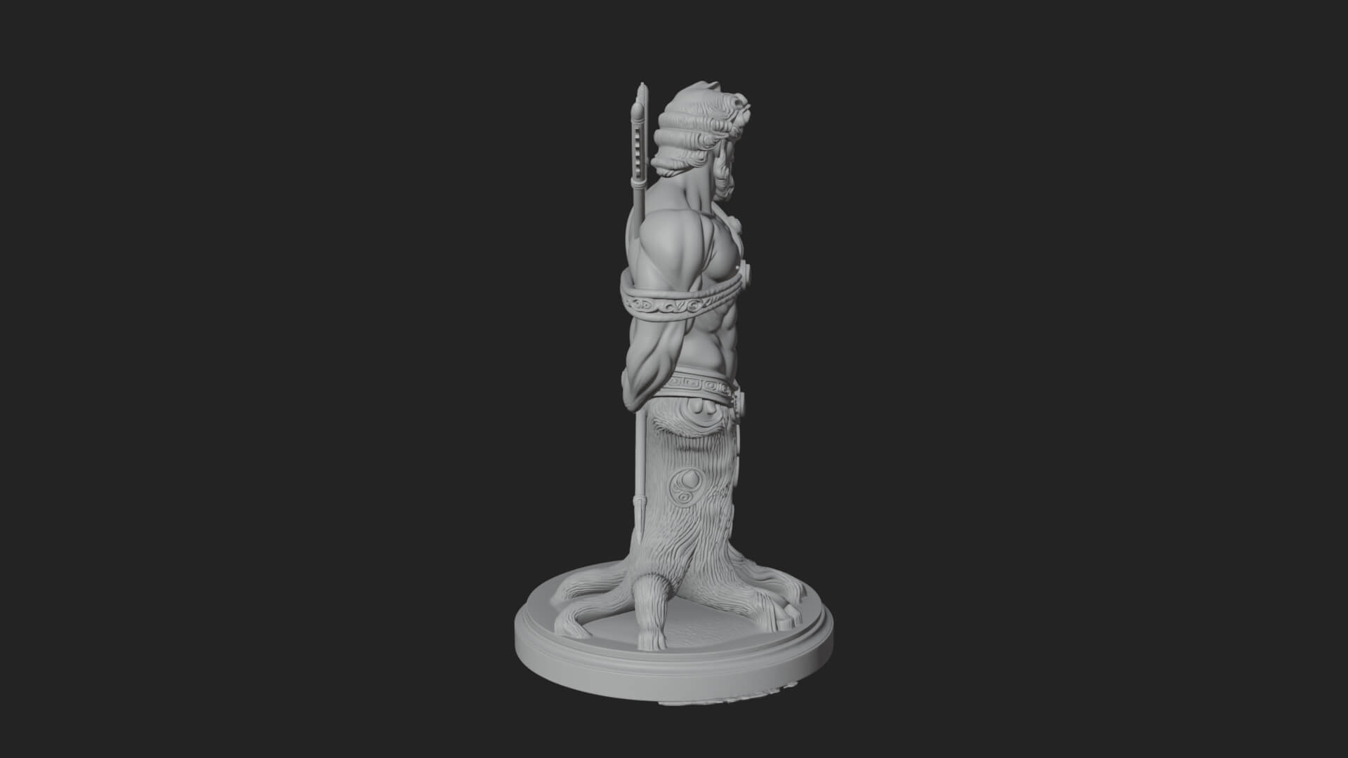 Saint Sebastian With Arrows Statue Design 1 3D Print Model 3D Model