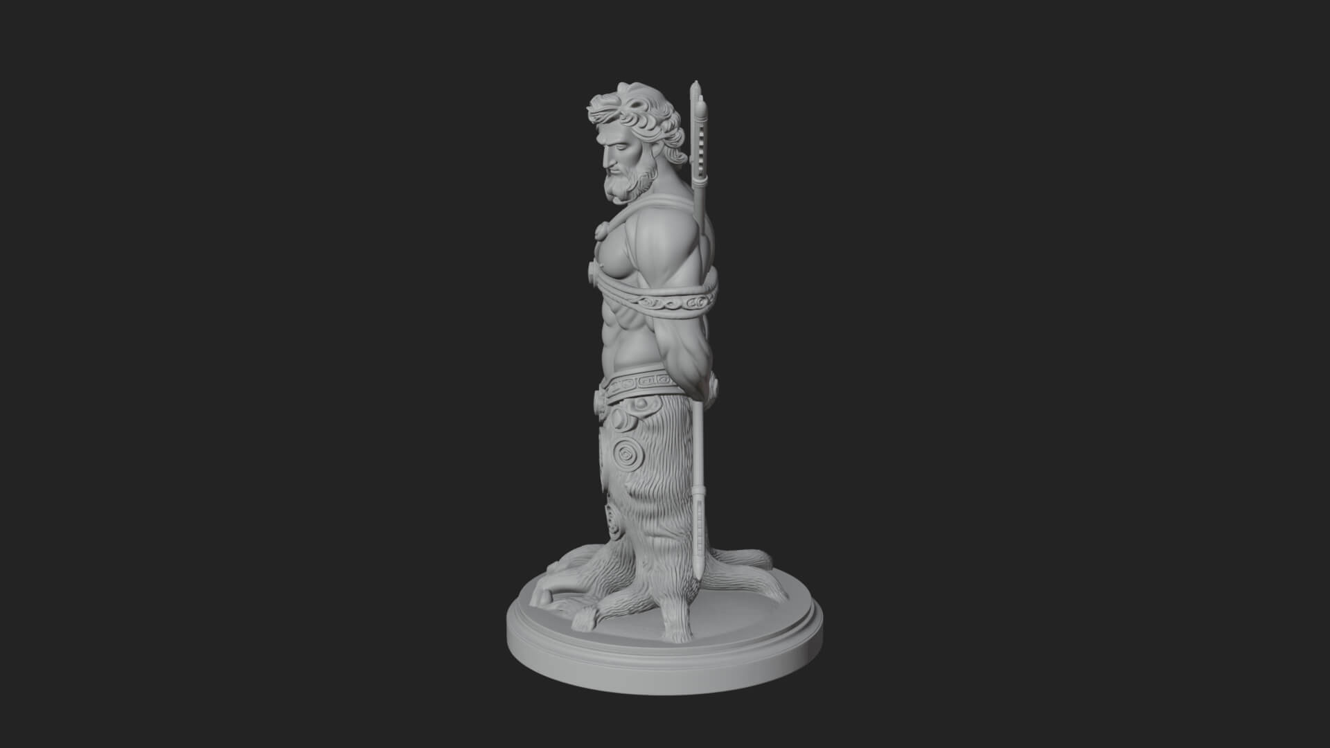 Saint Sebastian With Arrows Statue Design 1 3D Print Model 3D Model