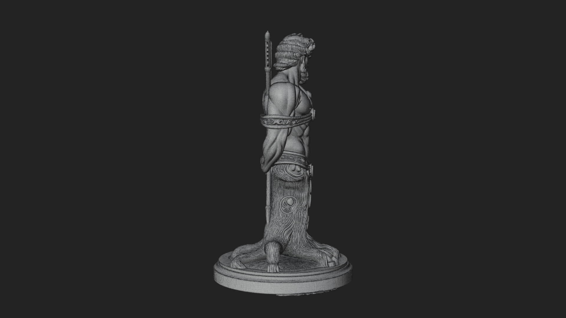 Saint Sebastian With Arrows Statue Design 1 3D Print Model 3D Model