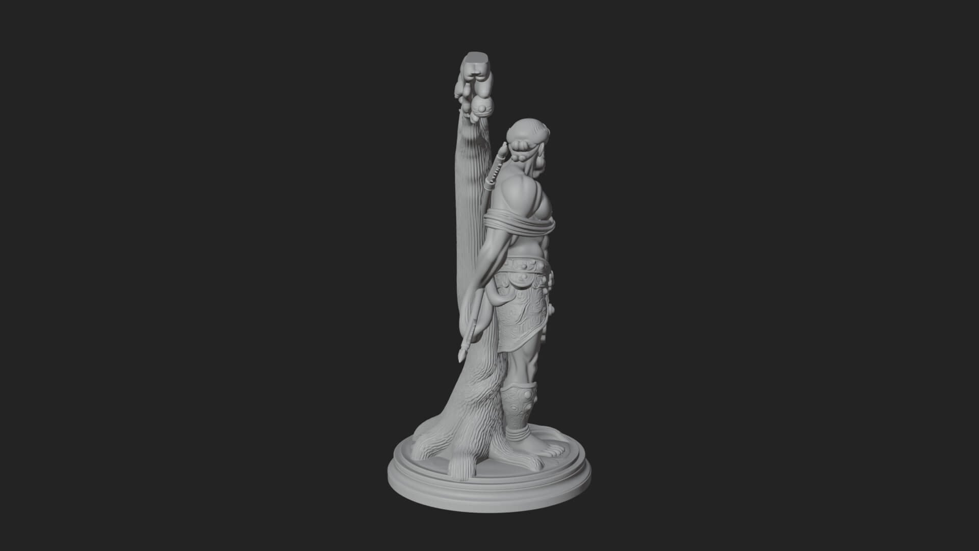 Saint Sebastian With Arrows Statue Design 2 3D Print Model 3D Model
